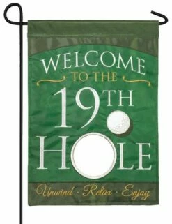 Front Page -Flag Sales 2024 19th hole double applique garden flag