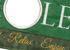 Front Page 47 19th Hole Double Applique Garden Flag