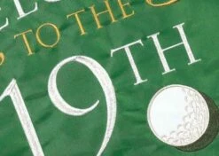 19th Hole Double Applique House Flag