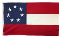 1st National Confederate 7 Star Flags – 2-Ply Polyester