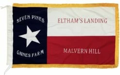 1st Texas Infantry Regiment Flag 3×5 Sewn Cotton With Gold Fringe -Flag Sales 2024 1st texas infantry regiment flag 3x5 sewn cotton with gold fringe