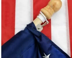 2.5′ X 4′ 2 Ply Polyester American House Flag With Pole Sleeve