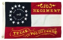 20th Regiment Texas Volunteers Flag 2×3 Sewn Cotton -Flag Sales 2024 20th regiment texas volunteers flag 2×3 sewn cotton
