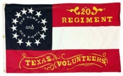20th Regiment Texas Volunteers Flag 3×5 Sewn Cotton