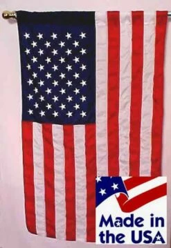 3×5 American House Flag With Pole Sleeve Sewn Nylon