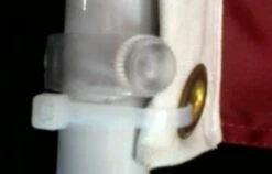 Silver 6ft Spinning Pole And Flag Kit With Printed Stars -Flag Sales 2024 6ft spinning mounting detail picture 4 8