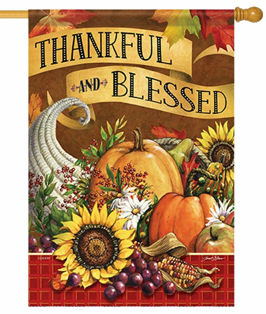 Bountiful Fall House Flag 3 Bountiful Fall House Flag