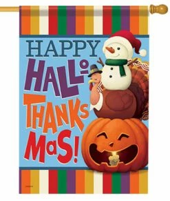 Hallothanksmas House Flag