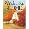 Late Autumn Farm House Flag