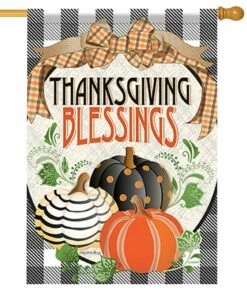 Painted Pumpkins House Flag