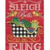 Sleigh Bells Ring House Flag -Flag Sales 2024 Sleigh Bells House Flag