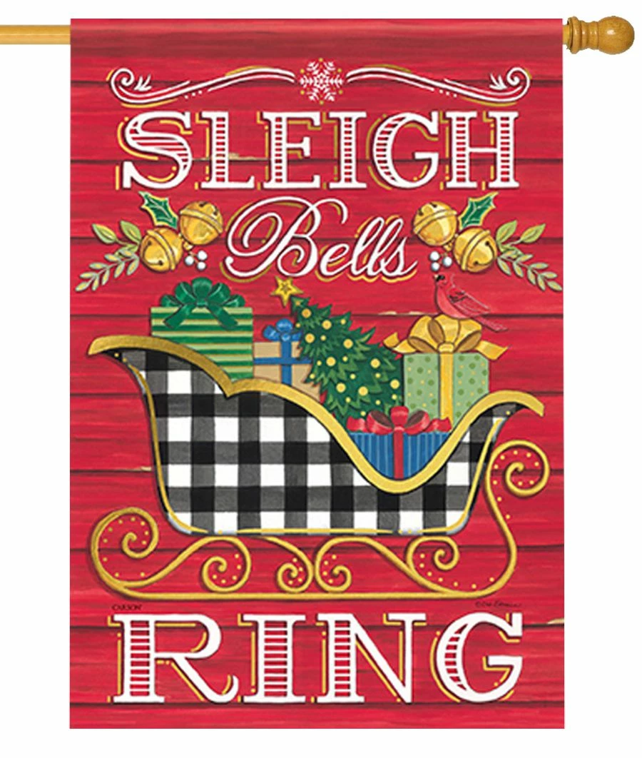 Sleigh Bells Ring House Flag 3 Sleigh Bells Ring House Flag