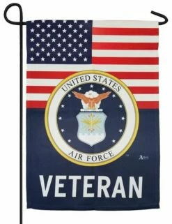 Air Force Veteran Sublimated Garden Flag
