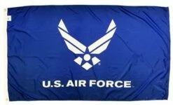 Air Force Wings Logo 3×5 Nylon Flag – Made In The USA