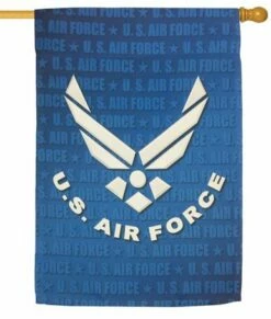Air Force Wings Sublimated House Flag