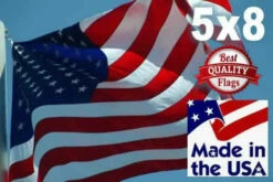 American Flag 2-Ply Polyester 5′ X 8′