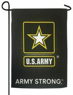 Army Black Sublimated Garden Flag
