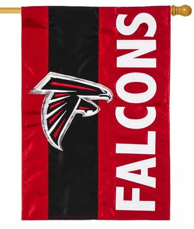 Atlanta Falcons Embellished Applique House Flag 3 Atlanta Falcons Embellished Applique House Flag