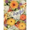 Be Thankful Floral House Flag