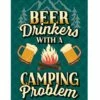 Beer Drinkers Camping House Flag