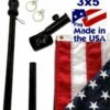 Black 6ft Spinning Pole And Flag Kit With Embroidered Stars 2 Black 6ft Spinning Pole And Flag Kit With Embroidered Stars -Flag Sales 2024 black 6ft spinning pole and flag kit with embroidered stars