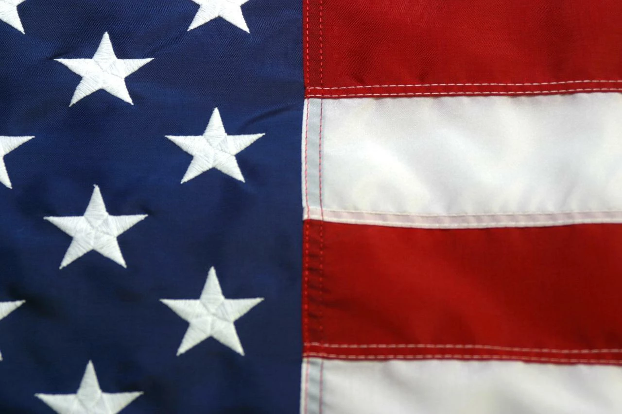 Black 6ft Spinning Pole And Flag Kit With Embroidered Stars 6 Black 6ft Spinning Pole And Flag Kit With Embroidered Stars - Image 4