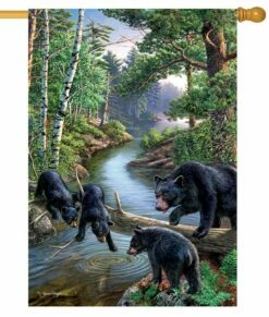 Black Bear Creek House Flag