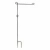 Black Cast Steel Garden Flagpole