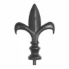 Black Fleur De Lis Garden Flagpole -Flag Sales 2024 black fleur de lis garden flagpole detail 2