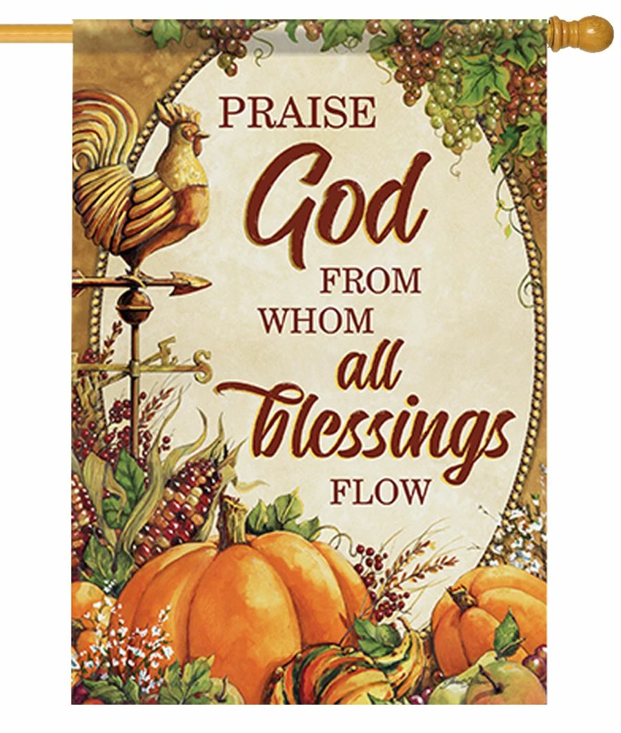 Blessings Flow House Flag 3 Blessings Flow House Flag