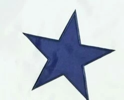 Blue Service Star Applique House Flag