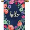 Boho Flowers House Flag -Flag Sales 2024 boho flowers house flag