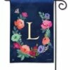 Boho Flowers Monogram L Garden Flag 1 Boho Flowers Monogram L Garden Flag -Flag Sales 2024 boho flowers monogram l garden flag