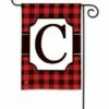 Buffalo Plaid Monogram C Garden Flag -Flag Sales 2024 buffalo plaid monogram c garden flag