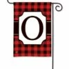 Buffalo Plaid Monogram O Garden Flag -Flag Sales 2024 buffalo plaid monogram o garden flag