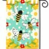 Bumbly Bees Garden Flag