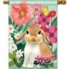 Bunny Love House Flag -Flag Sales 2024 bunny love house flag