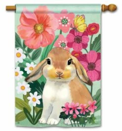 Bunny Love House Flag