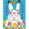 Bunny With Glasses House Flag -Flag Sales 2024 bunny with glasses house flag