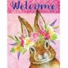 Bunny Wreath House Flag -Flag Sales 2024 bunny wreath house flag