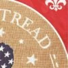 Burlap Alligator Don’t Tread On Me Double Applique House Flag -Flag Sales 2024 burlap alligator dont tread on me double applique house flag detail 2
