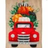 Burlap Fall Pumpkins And Red Truck House Flag 1 Burlap Fall Pumpkins And Red Truck House Flag -Flag Sales 2024 burlap fall pumpkins and red truck house flag