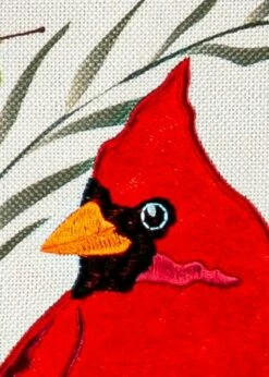 Burlap Fall Songbirds Decorative House Flag