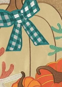 Burlap Give Thanks Double Applique House Flag -Flag Sales 2024 burlap give thanks double applique house flag detail 2