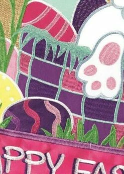 Burlap Happy Easter Basket Decorative Garden Flag 7 Burlap Happy Easter Basket Decorative Garden Flag -Flag Sales 2024 burlap happy easter basket decorative garden flag detail 1
