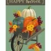 Burlap Harvest Wheelbarrow Decorative House Flag -Flag Sales 2024 burlap harvest wheelbarrow decorative house flag