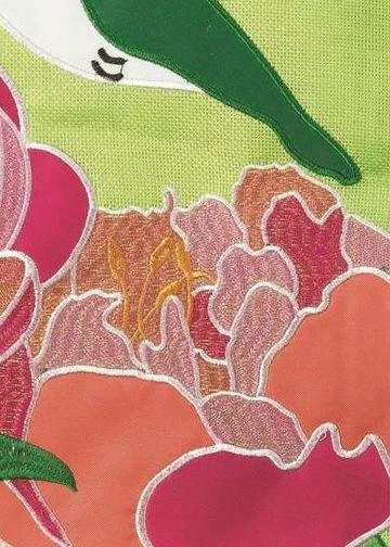 Burlap Hummingbird And Peonies Decorative House Flag 5 Burlap Hummingbird And Peonies Decorative House Flag - Image 3