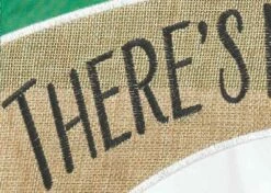 Burlap No Place Like Home Decorative Garden Flag