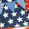 Burlap Patriotic Patterns House Flag
