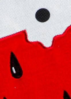 Burlap Polka Dot Summer Watermelon Decorative House Flag -Flag Sales 2024 burlap polka dot summer watermelon decorative house flag detail 1